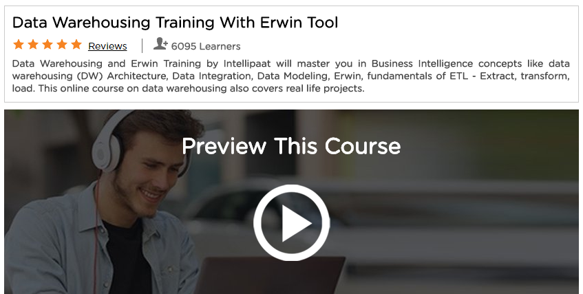 Data Warehousing 6 Training With Erwin Tool