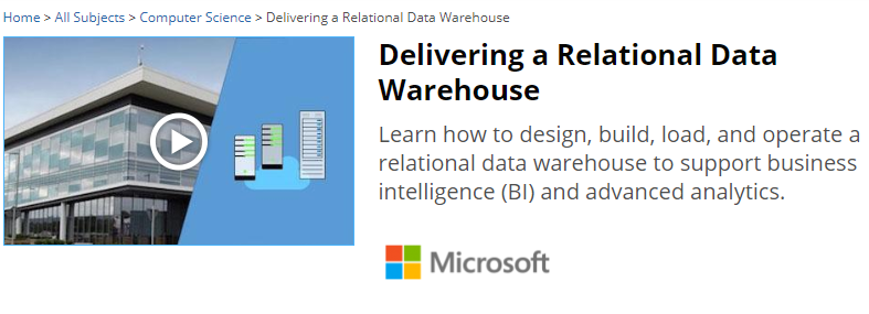 data warehousing. 4 Delivering a Relational Data Warehouse
