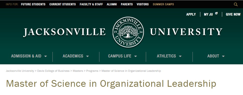 Jacksonville University Organizational Leadership