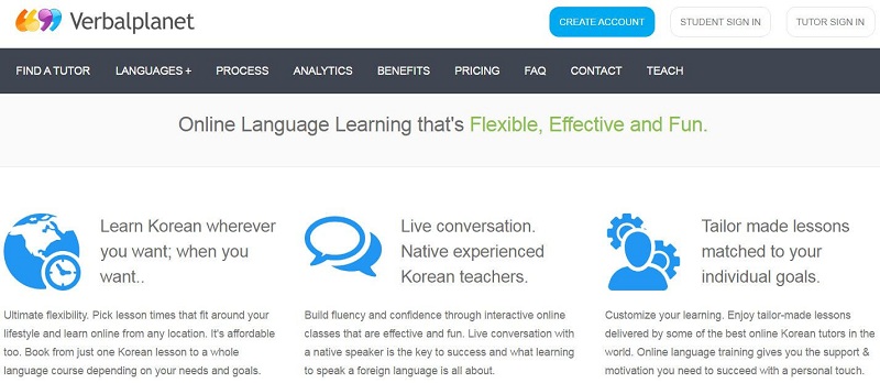 verbalplanet's learn korean online course 