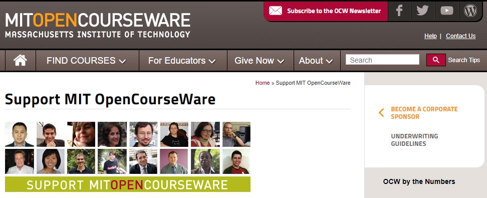MIT ​OpenCourseWare it support specialist